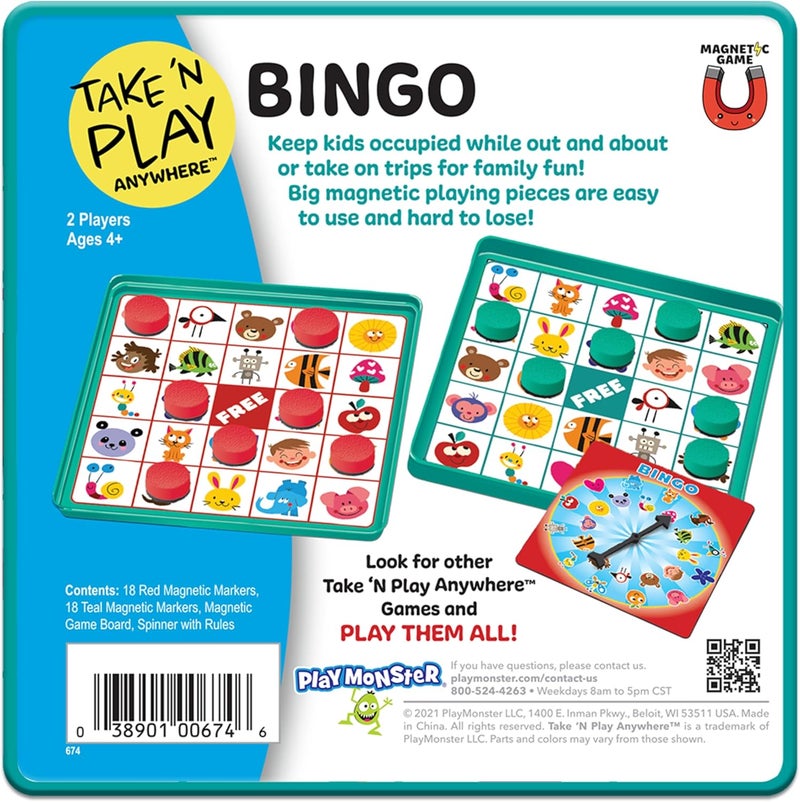 PlayMonster Take N Play Anywhere Bingo - Magnetic Game for Kids Aged 4 and Up - Image 5