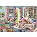 PPuzzling Living Room Puzzle 1000 Pieces for Adults Flower Dog Jigsaw Puzzle Challenging Floral Room Puzzle as Wall Decor - Image 4