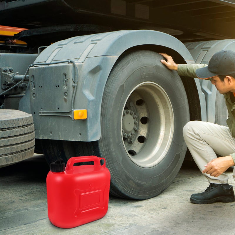 2pcs Gasoline Container Car Gasoline Storage Bucket Portable Gasoline Jug Car Gasoline Can 5L - Image 2