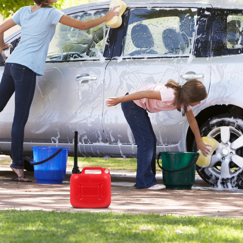 2pcs Gasoline Container Car Gasoline Storage Bucket Portable Gasoline Jug Car Gasoline Can 5L - Image 3