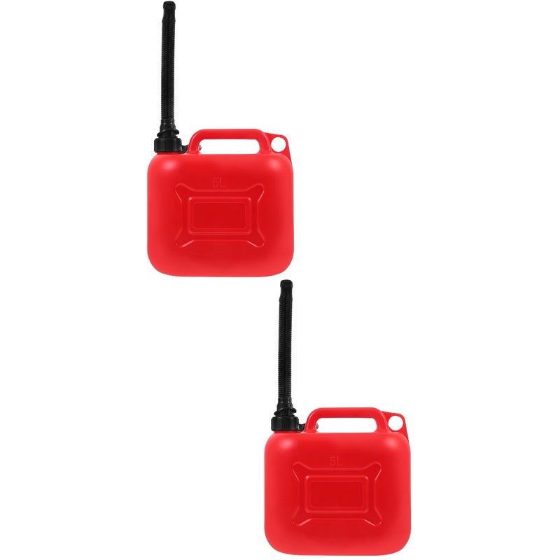 2pcs Gasoline Container Car Gasoline Storage Bucket Portable Gasoline Jug Car Gasoline Can 5L - Image 1
