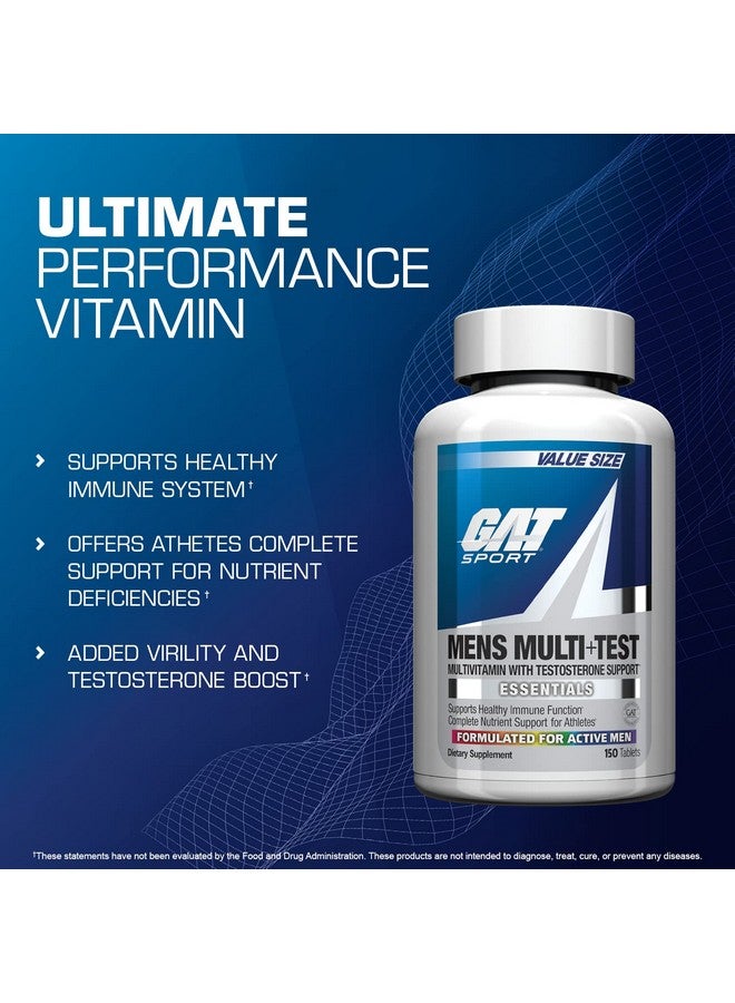 GAT SPORT GAT SPORT Men's Multi + Test, Premium Multivitamin Tablets (150 Count) - Image 4