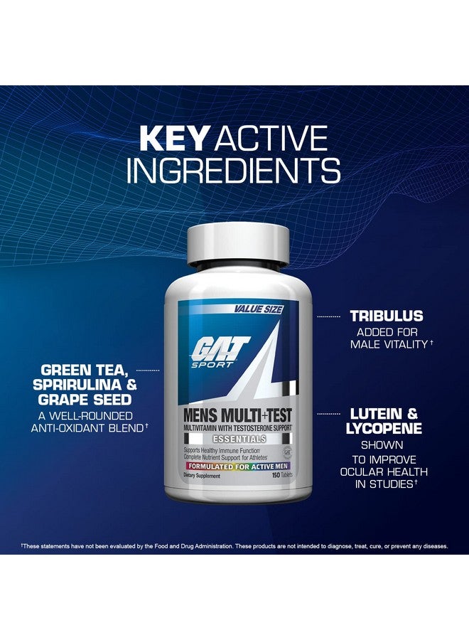 GAT SPORT GAT SPORT Men's Multi + Test, Premium Multivitamin Tablets (150 Count) - Image 3