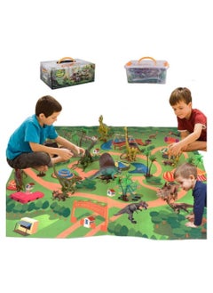 Dinosaur Toy Figure w/ Activity Play Mat & Trees, Educational Realistic Dinosaur Playset to Create a Dino World Including T-Rex, Triceratops, Velocira - pzsku/Z1FB4BDE32F9AB42D35F3Z/45/_/1678430169/bf45219d-6cc6-48f8-b5bf-835ac7bddc5f