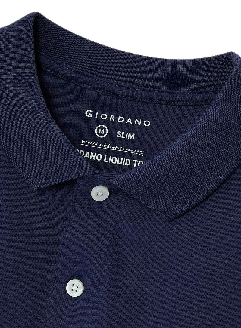 GIORDANO  Men's Slim Fit Liquid Touch Polo for Men | Best Price UAE