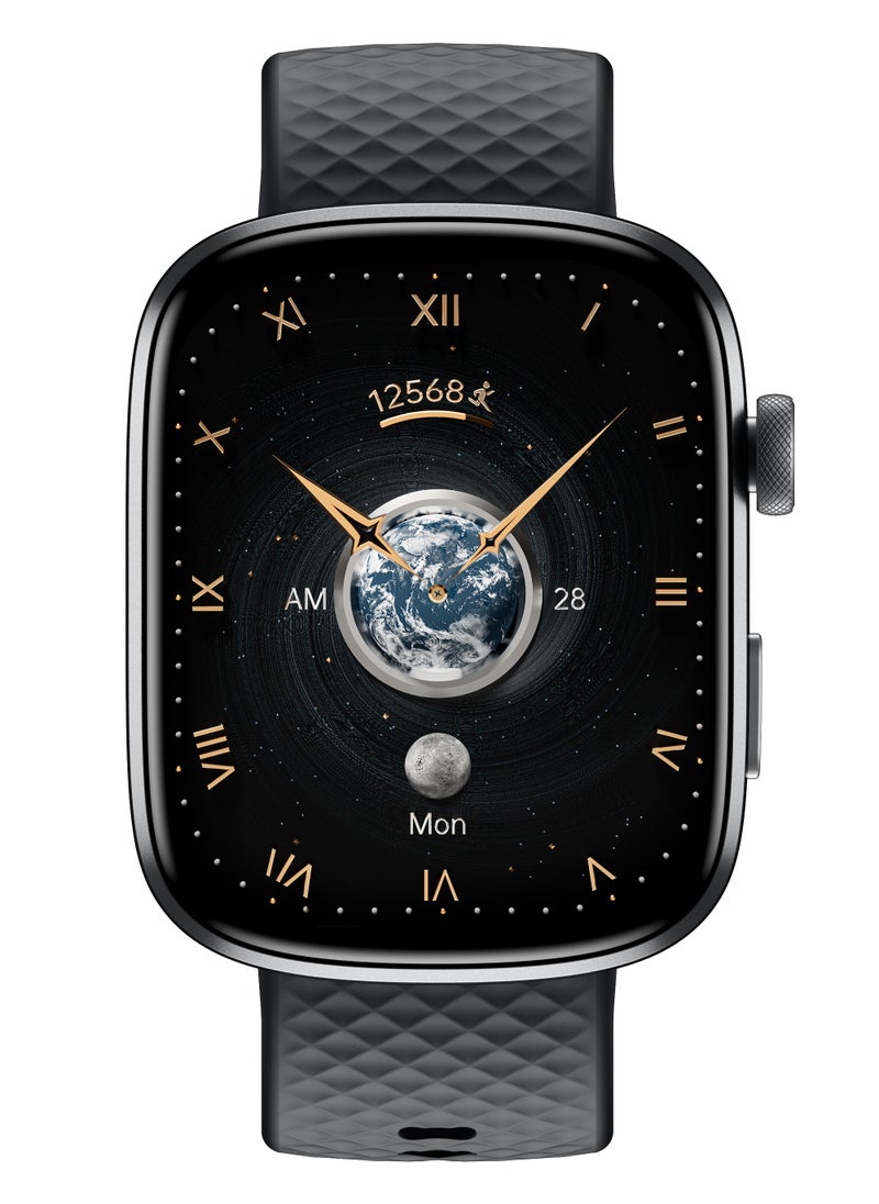 Bastec GTS8 Men's smartwatch, AMOLED Always On Display Bluetooth Call Waterproof Fitness Watch, Compatible Android iOS Black  - Image 1
