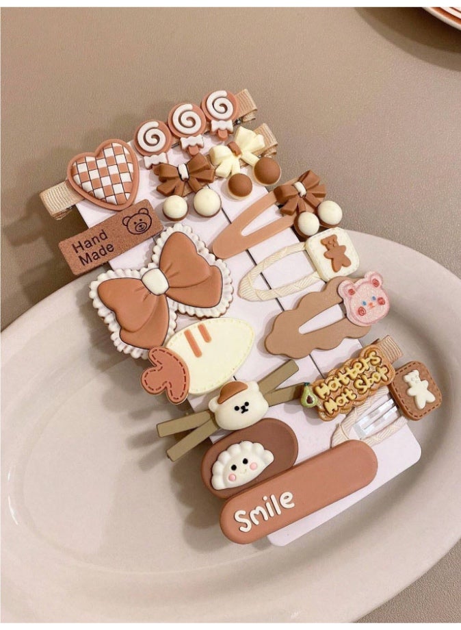 14 pieces of stylish and distinctive hair clips in various unique shapes - Image 2