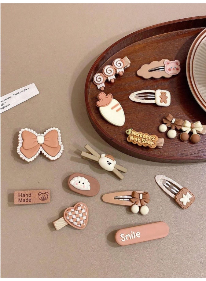 14 pieces of stylish and distinctive hair clips in various unique shapes - Image 3