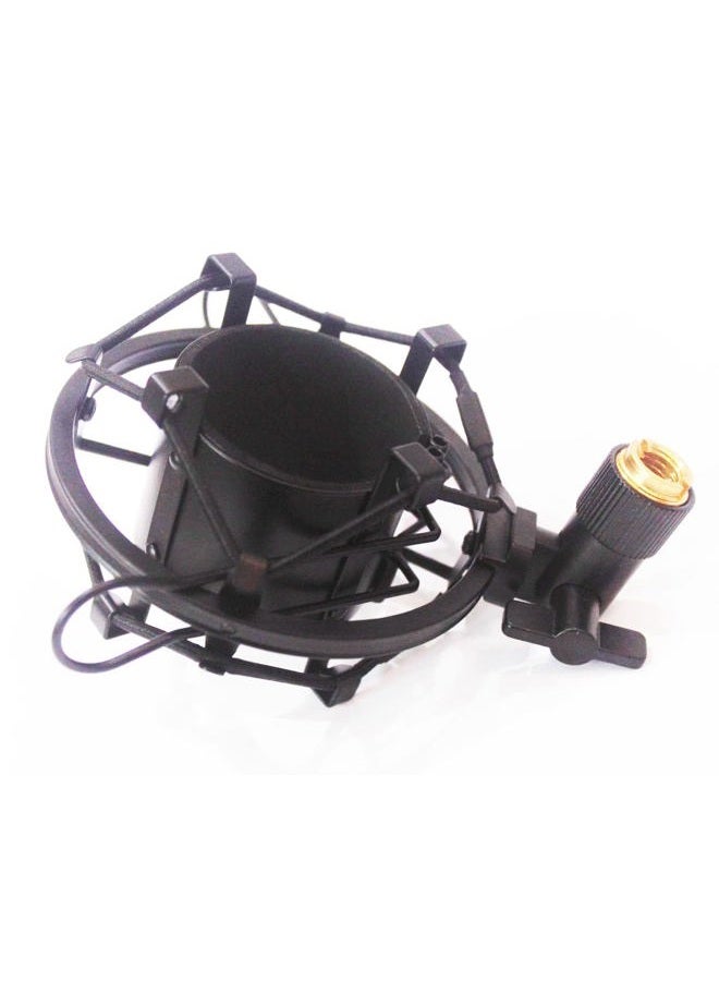 Weymic Black Universal Microphone Shock Mount for Large Diameter Condenser Mic Metal - Image 3
