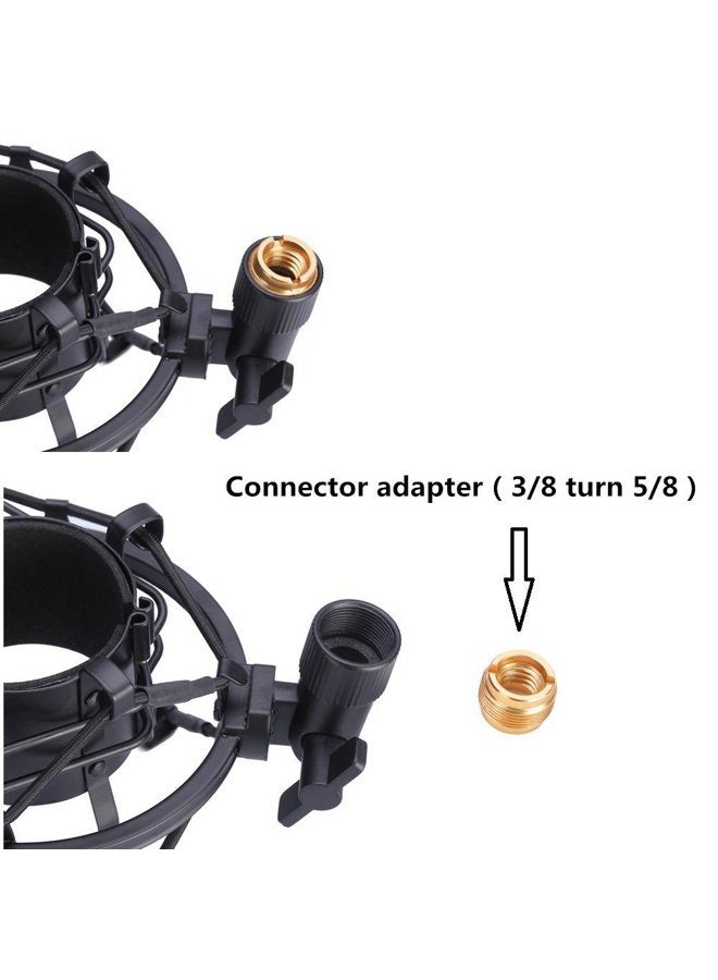 Weymic Black Universal Microphone Shock Mount for Large Diameter Condenser Mic Metal - Image 4