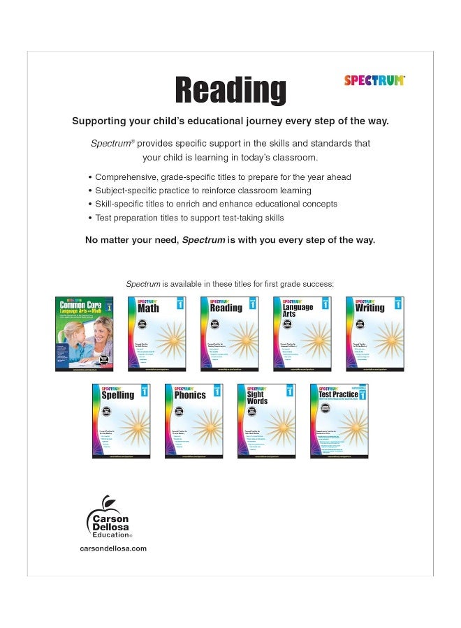 Spectrum Reading Workbook, Grade 1 - Image 2
