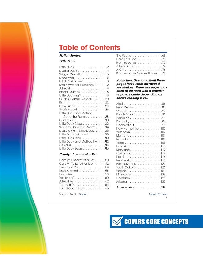 Spectrum Reading Workbook, Grade 1 - Image 3