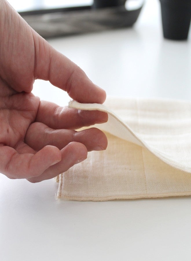 IPPINKA Nawrap 100% Organic Cotton Baby Face Cloth, Durable, Absorbent and Quick-Dry, Ivory - Image 2