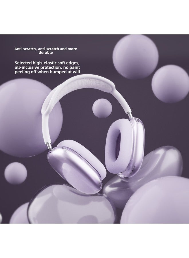 For 2024 Airpods Max2 Protective Case Apple Head-mounted Airpodsmax Earmuff Case-Color:glitter Powder Through-Model:airpods Max