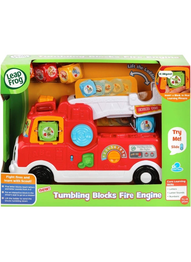LeapFrog Tumbling Blocks Fire Engine, Interactive Learning Toy With Shapes And Numbers, Helps Toddlers Learn Colors And Counting, Perfect For Kids Aged 12 Months And Up  - Image 3