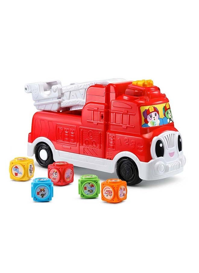LeapFrog LeapFrog Tumbling Blocks Fire Truck, Red, Great Gift for Kids, Toddlers, Toy for Boys and Girls, Ages 2, 3  - Image 1