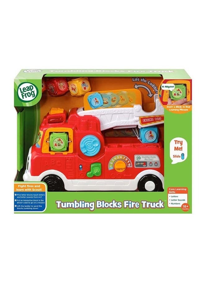 LeapFrog LeapFrog Tumbling Blocks Fire Truck, Red, Great Gift for Kids, Toddlers, Toy for Boys and Girls, Ages 2, 3  - Image 5