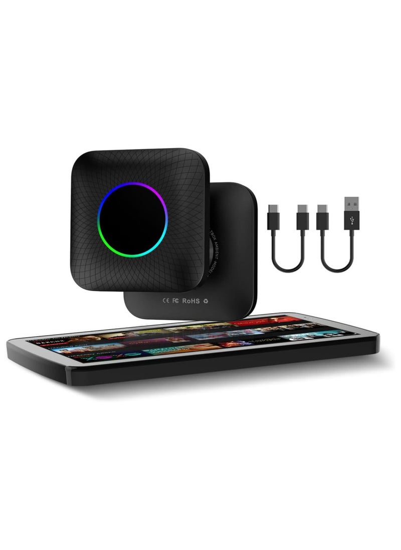 Generic Ai Box 3.0 CarPlay Adapter for Wired & Wireless CarPlay, Android Auto, Built-in GPS, 8-Core Processor, Dual Bluetooth, Android 13.0, Ultra-Thin, SIM & TF Card Support for YouTube Streaming  - Image 1
