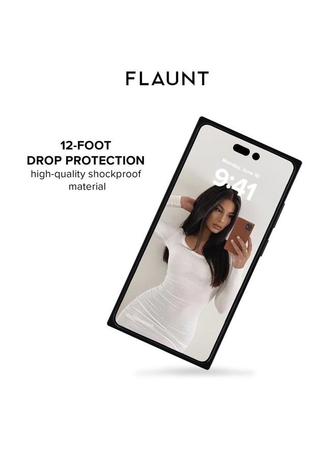 FLAUNT Official Square Protective Case - Compatible with iPhone 16 Pro Max - Compatible with MagSafe & Wireless Charging - Drop-Tested & Shockproof - (Leopard Print) - Image 4