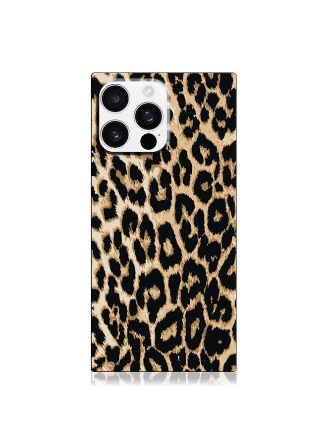 FLAUNT Official Square Protective Case - Compatible with iPhone 16 Pro Max - Compatible with MagSafe & Wireless Charging - Drop-Tested & Shockproof - (Leopard Print) - Image 1