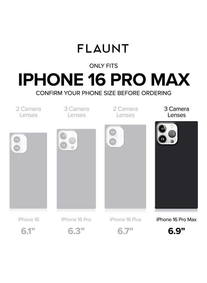 FLAUNT Official Square Protective Case - Compatible with iPhone 16 Pro Max - Compatible with MagSafe & Wireless Charging - Drop-Tested & Shockproof - (Leopard Print) - Image 3