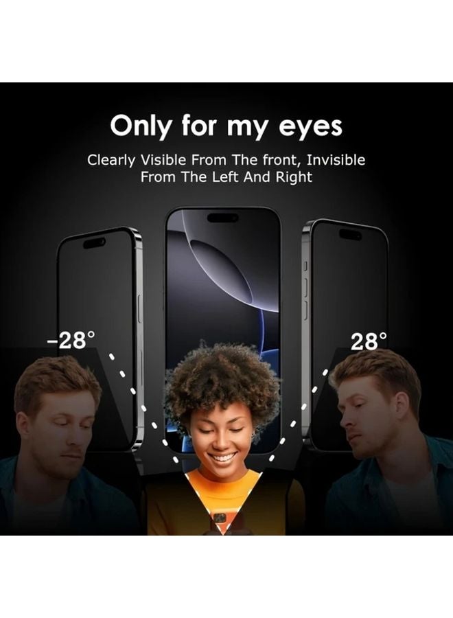 iPhone 15 Pro Privacy Tempered Glass Screen Protector Anti Spy Anti Scratch Full Coverage - Image 3