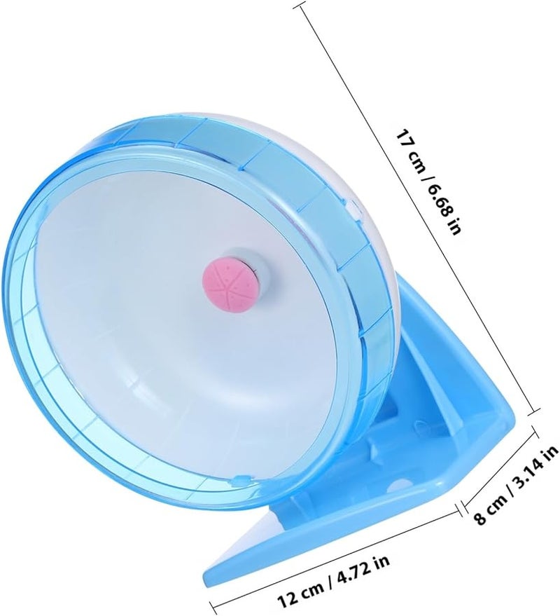 Large Silent Exercise Running Wheel 16Cm Blue For Hamsters Mice Gerbils Chinchillas - Image 3