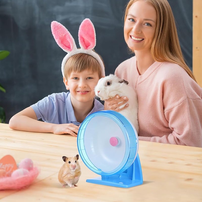 Large Silent Exercise Running Wheel 16Cm Blue For Hamsters Mice Gerbils Chinchillas - Image 4