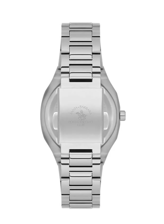 SANTA BARBARA POLO & RACQUET CLUB Santa Barbara Polo & Racquet Club - Women's Watch | Stainless Steel Band with Steel Case | Analog | Square Dial | Mineral Glass | Japanese Quartz | Water Resistance 50 Meters