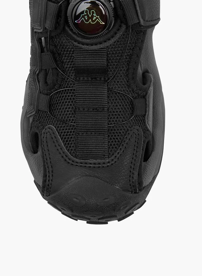 Kappa Boys' Textured Sandals with Rotating Buckle Closure