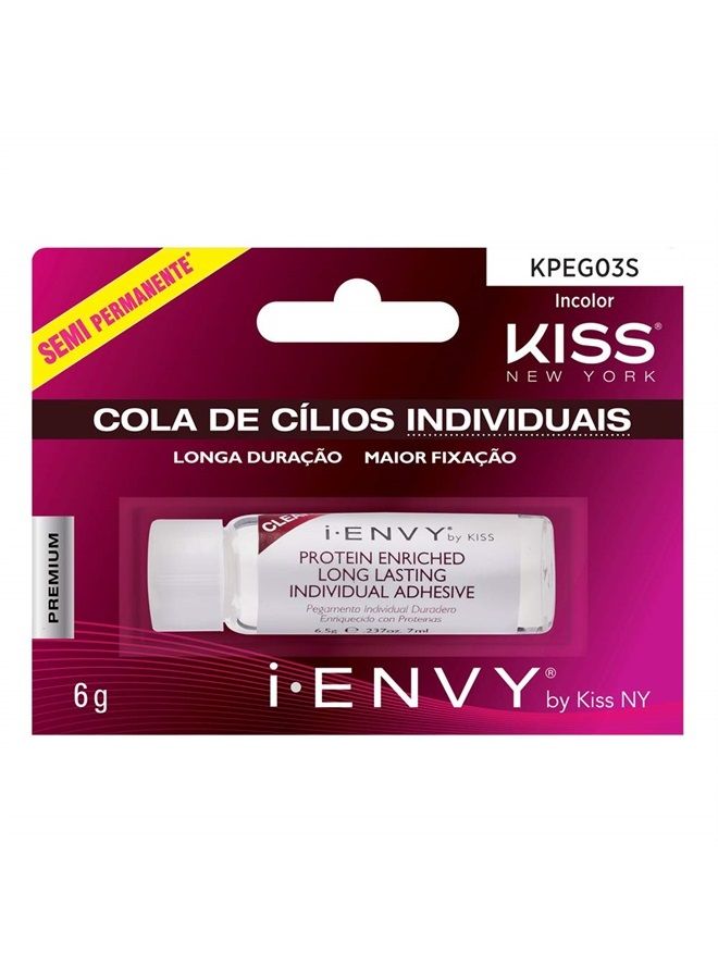 Kiss I Envy Clear03 Individual Eyelash Adhesive 0.21oz - Image 1
