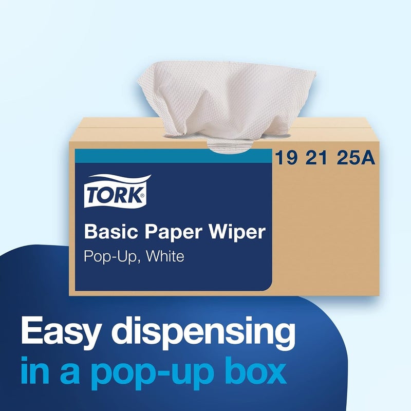 Tork مناديل ورقية بيضاء من تورك قيمة صندوق منبثق 110 مناديل ورقية لكل عبوة 18 عبوة - Image 5