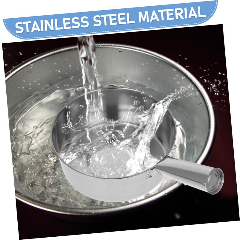 Stainless Steel Water Scoop Strainer Ladle Large Kitchen Cooking Spoon Elegant Design - Image 4