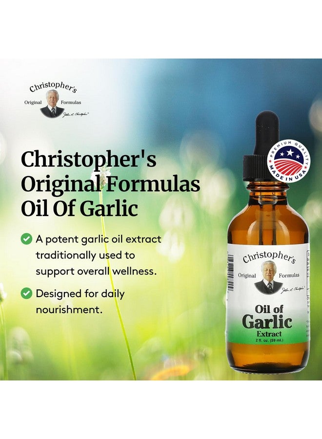 Christopher's Original Formulas Oil of Garlic Extract 2 Ounces - Pack of 2 - Premium Herbal Supplement - Cold-Pressed & Pure Liquid Garlic Oil | Versatile Use - Image 4