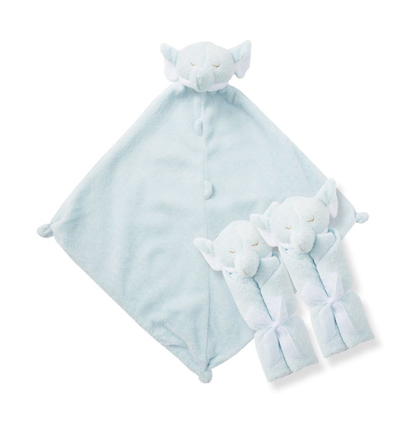 Angel Dear - Blue Elephant, Pair and a Spare Blankie Set - Image 2