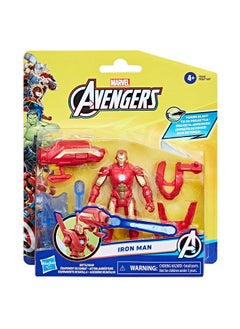 AVENGERS Marvel Avengers Epic Hero Series Battle Gear Iron Man Action Figure, 4-inch, Super Hero Toys For Kids Ages 4 and Up  - Image 2