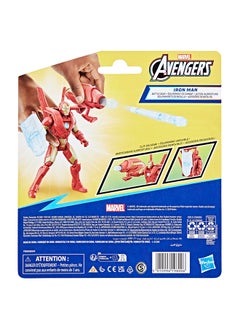 AVENGERS Marvel Avengers Epic Hero Series Battle Gear Iron Man Action Figure, 4-inch, Super Hero Toys For Kids Ages 4 and Up  - Image 3
