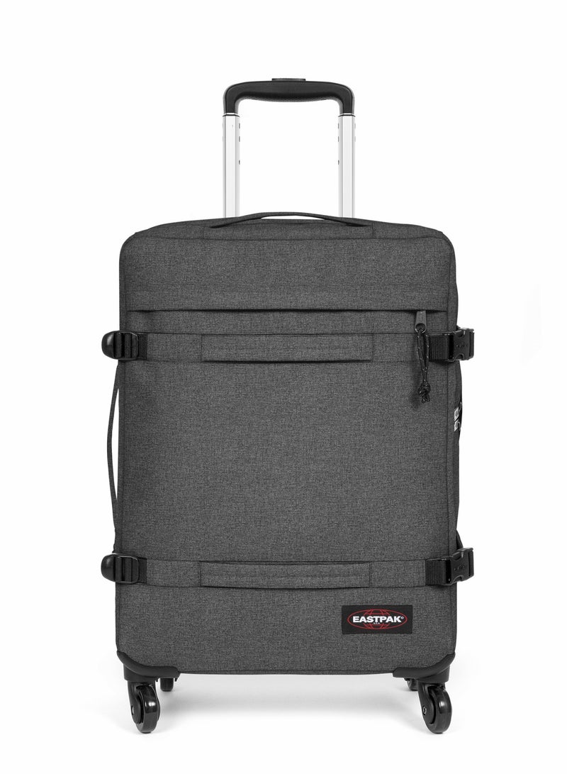 EASTPAK TRANSITR'r 4 S Trolley Luggage Black Denim Small - Image 1