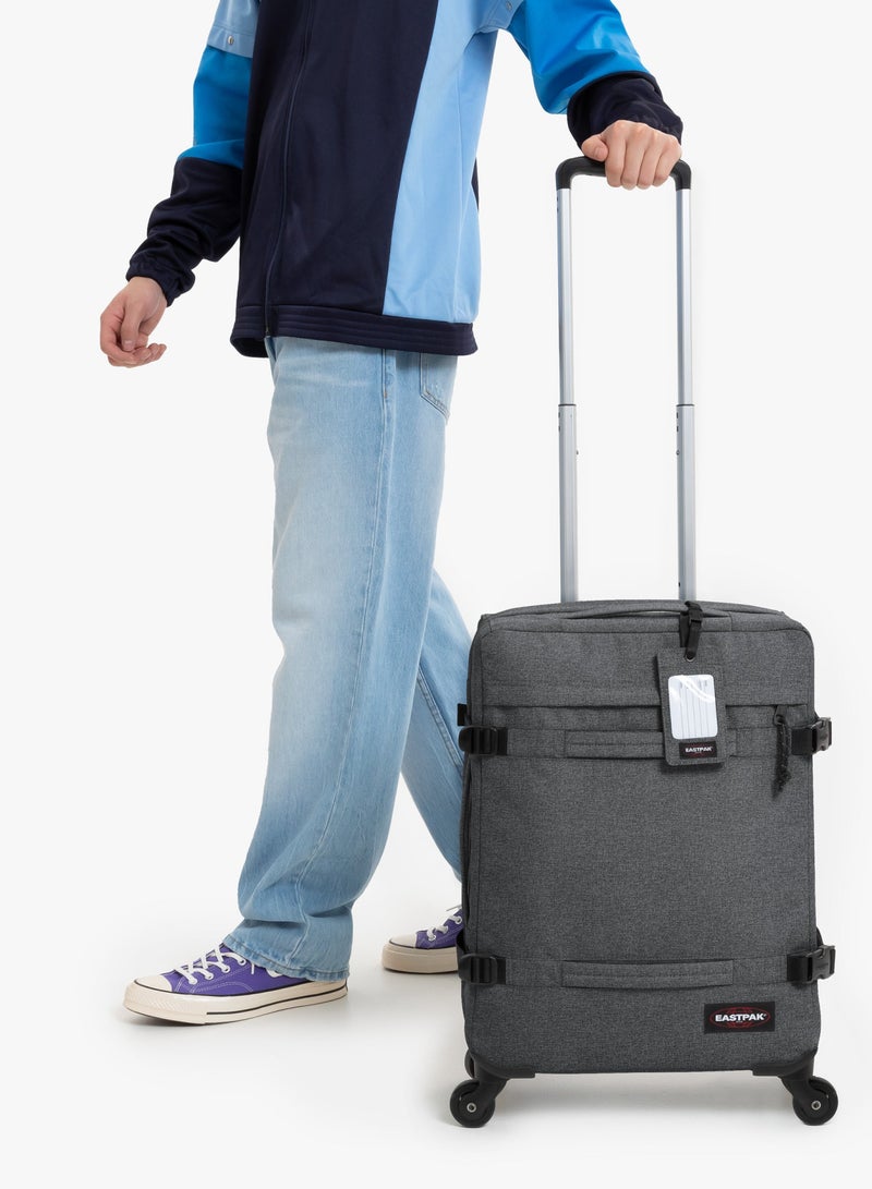 EASTPAK TRANSITR'r 4 S Trolley Luggage Black Denim Small - Image 5