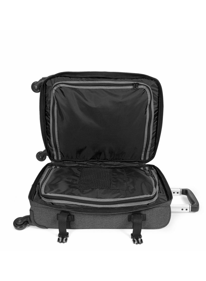 EASTPAK TRANSITR'r 4 S Trolley Luggage Black Denim Small - Image 3