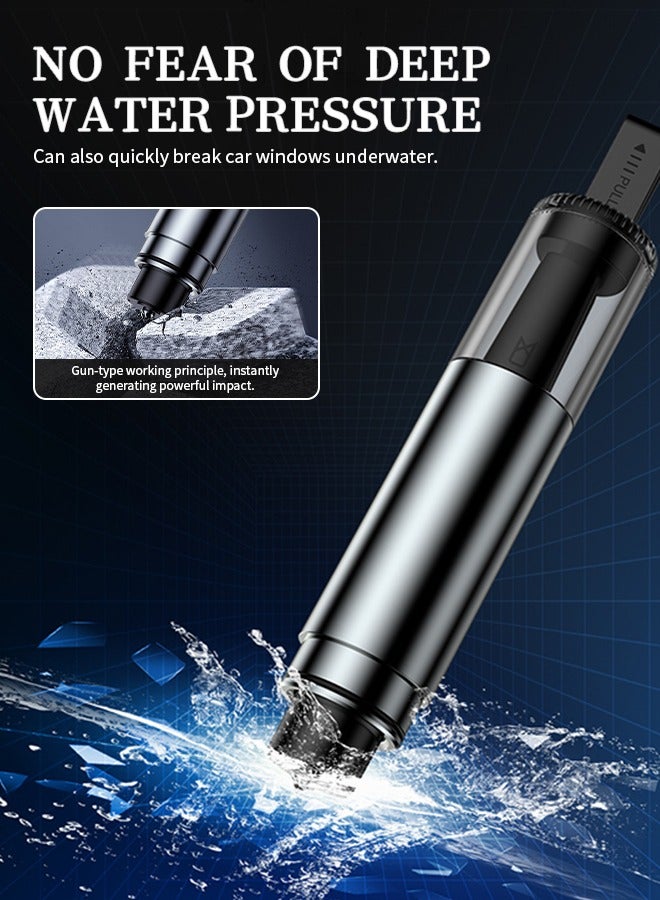 2024 Upgraded Safe Hammer Glass Breaker Under Water, Car Hammer Seatbelt Cutter Window Breaker Emergency Escape Tool, Safehammer Glass Breaker for New Cars - Image 4