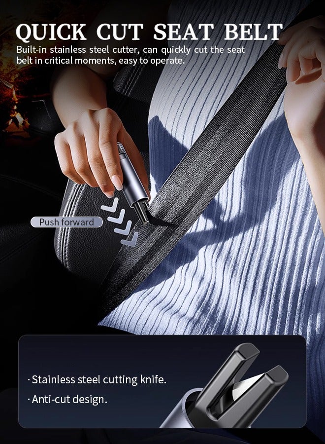 2024 Upgraded Safe Hammer Glass Breaker Under Water, Car Hammer Seatbelt Cutter Window Breaker Emergency Escape Tool, Safehammer Glass Breaker for New Cars - Image 5