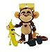 Xonery 3D Printed Articulated Monkey Figurines Mini Play Ornament Mini Animal Figurine Executive Desk Figurines Desk Dcor Monkey with Sunglasses Banana ASummer Banana Brown - Image 2