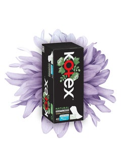 Kotex Natural Pantyliners Made With 100% Cotton - Thin 40 liners  - Image 2