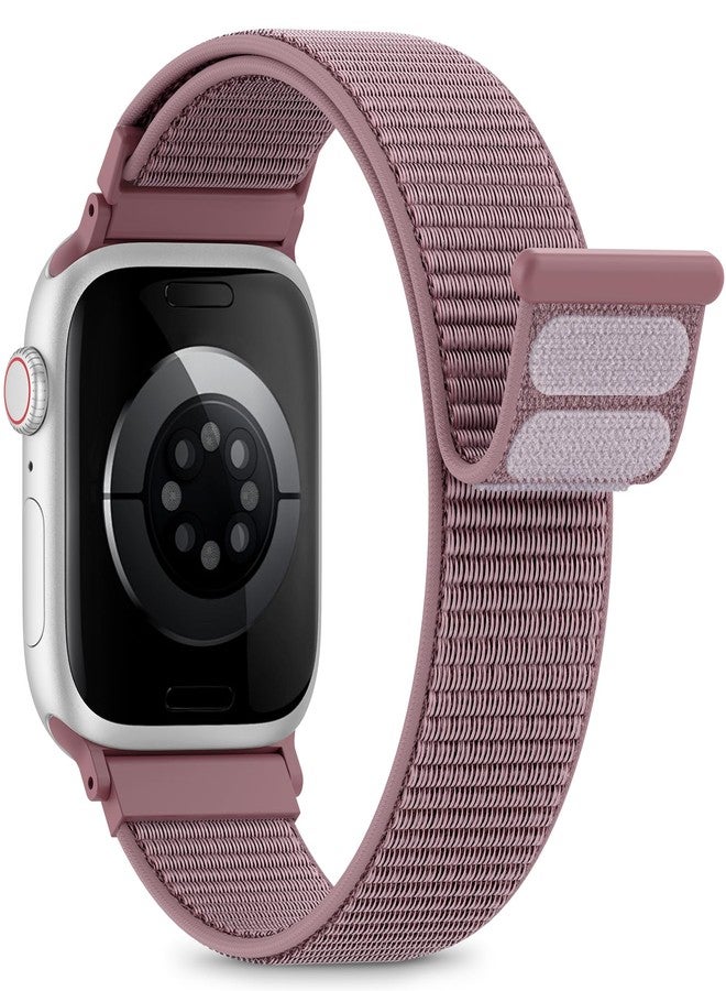 سوار رياضي من النايلون متوافق مع أساور ساعة Apple Watch 38 مم 40 مم 41 مم 42 مم للنساء والرجال، أحزمة معصم iWatch لسلسلة 11 10 9 8 7، قابل للتهوية، سوار ناعم مثالي للأنشطة الخارجية - Image 1