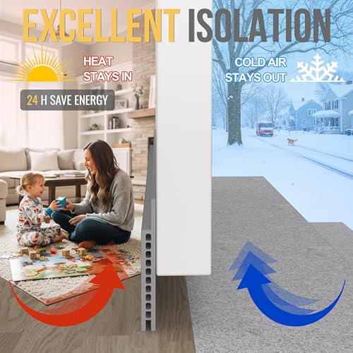SYIPO Door Draft Stopper for Huge Gap, 3" W x 39" L, Adjustable, Gray - Image 3