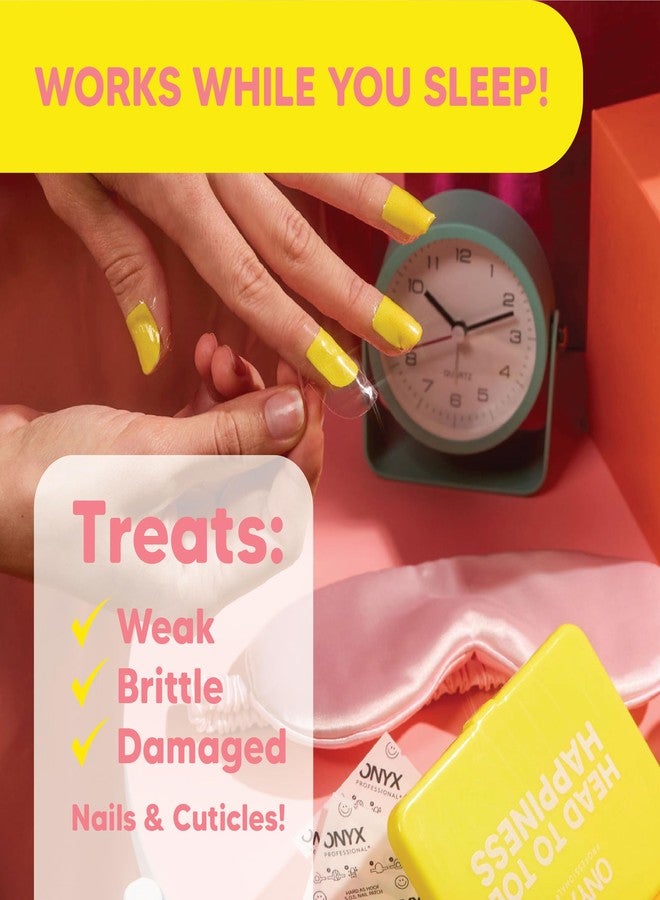 Onyx Professional لصقات الأظافر أونيكس بروفيشينال هارد أز هوف إس.أو.إس - علاج تقوية الأظافر والجلد المحيط بالأظافر، نمو الأظافر، إصلاح، 20 قطعة - Image 2