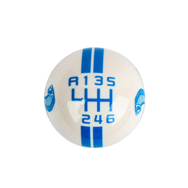 RICKYZHU for Mustang Shelby Cobra GT 500 6 Speed Manual Gear Shift Knob Shift Knob (R on The Left, L-White) - Image 2