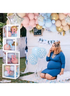 164Pcs Gender Reveal Baby Boxes Balloon Decorations, Gender Reveal Balloon Garland Kit 4Pcs Baby Boxes With Letters (A-Z+Baby) For Baby Shower Birthday He Or She Gender Reveal Party Supplies - pzsku/Z1FB659BDDF9FECFEDA25Z/45/_/1734347911/0923ac64-80e2-4e4c-b451-028f5900b4d3