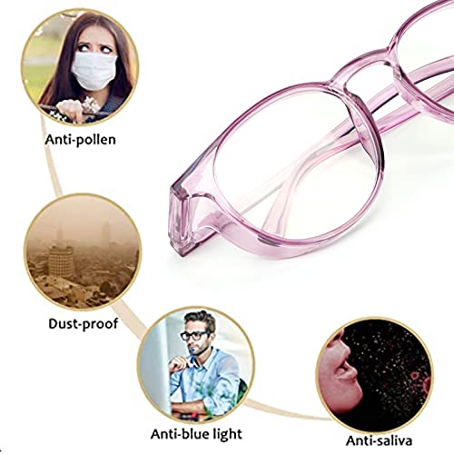 Outray 2 Pair Safety Glasses Clear Impact Resistant Bifocal Reading Glasses Non-Slip Wrap Around - Image 5